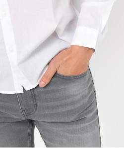 Jean homme skinny taille haute en coton stretch
